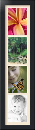 Miniatura 102 de Marco para fotos de ArtToFrames, 4 aberturas de 5′ x 7′ y marco negro satinado, de ArtToFrames, Madera, negro 4 - 8x10 - (2131)