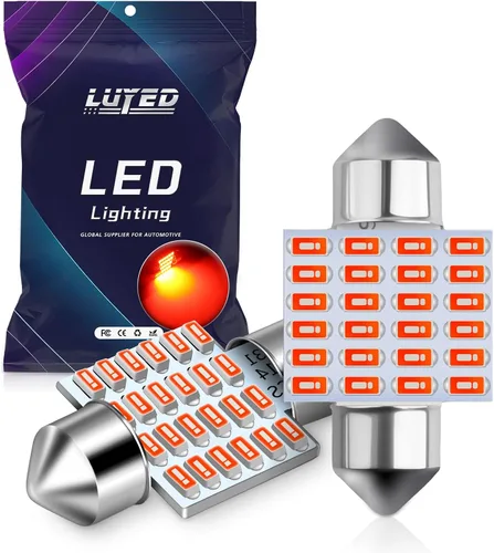 Miniatura 17 de DE3175 bombillas LED azules Canbus libres de errores de 1.25 pulgadas DE3021 DE3022 3175 bombillas LED para luces interiores de mapa, domo y placa