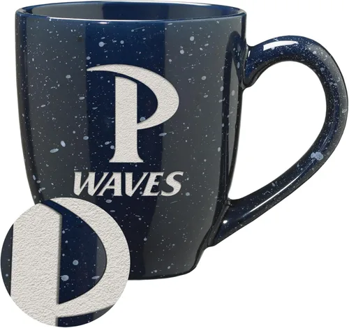 Miniatura 30 de Rico Industries NCAA Virginia Tech Hokies Maroon - Taza de café de cerámica grabada con láser, color del equipo, 16 onzas