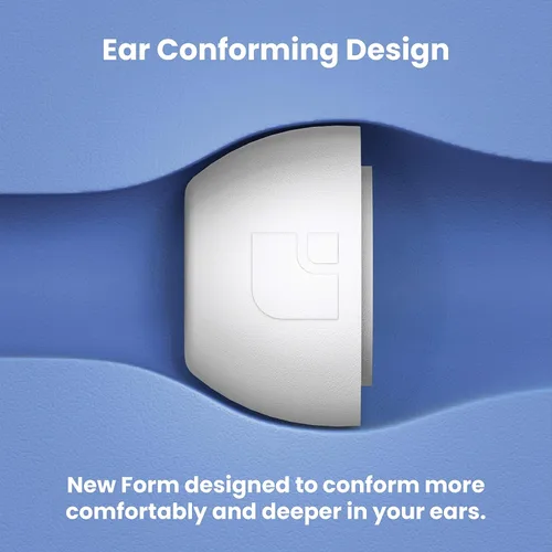 Miniatura 5 de Almohadillas de espuma viscoelástica prémium para AirPods Pro 1° y 2° generación, 3 pares, versión Black Magic 6.0, cómodas, seguras, mejor Blanco