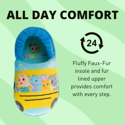 Miniatura 3 de Josmo Cocomelon Pantuflas para niños pequeños zapatos de casa para niños y niñas mocasines de cama de felpa cálida zapatos de cocomelon niños