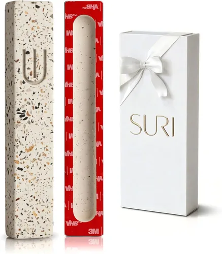 Miniatura 19 de SURI Mezuzah para puerta con pergamino - Funda moderna de mezuzá de 6 pulgadas con desplazamiento no Kosher incluido, se adapta a rollos de hasta 5