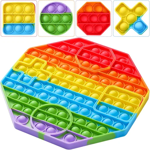 Juguete antiestrés para presionar con su forma a juego, juguetes antiestrés para niños de 3-4-5-6-7-8-12, TDAH y necesidades especiales, incluye