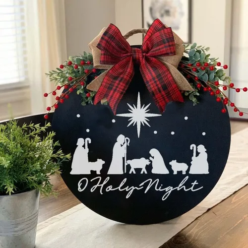 Miniatura 4 de Plantillas de Navidad para pintar sobre madera de 12" Plantilla de Feliz Navidad Plantillas de vacaciones Plantillas de dibujo para colgar
