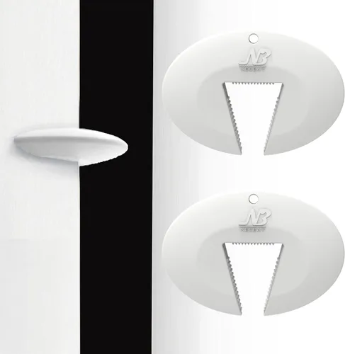 Neobay Protector de Puerta contra Pellizcos y Tope para Puertas, Protector de Puerta de Silicona Duradera contra Pellizcos de Dedos, Previene Blanco