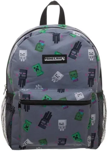 Miniatura 8 de Minecraft Juego de mochila Minecraft de 4 piezas para niños gris talla única
