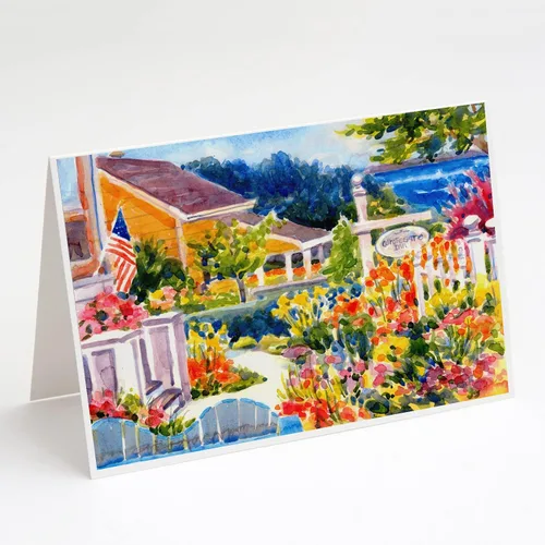 Miniatura 36 de Caroline's Treasures 6077GCA7P Flower - Tarjetas de felicitación y sobres de Aster - Paquete de 8 tarjetas en blanco con sobres, tamaño A7, tarjetas