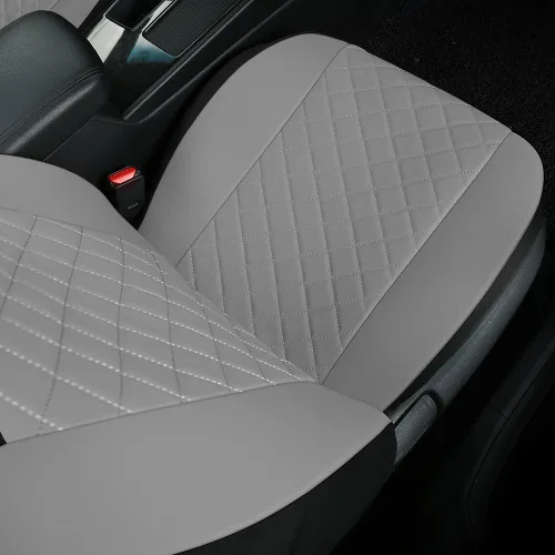 Miniatura 4 de GIANT PANDA Fundas de asiento delantero para asientos de cubeta, fundas de asiento de piel sintética universales para la mayoría de los autos, SUV