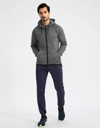 Miniatura 6 de Pudolla Pantalones deportivos de forro polar para hombre, pantalones deportivos suaves y cálidos para invierno, para gimnasio, entrenamiento