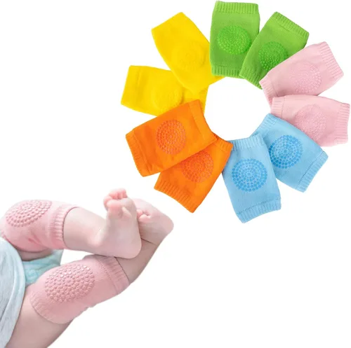 Miniatura 9 de BOSONER Rodilleras antideslizantes para bebés, rodilleras unisex para bebés y niños pequeños, 5 pares