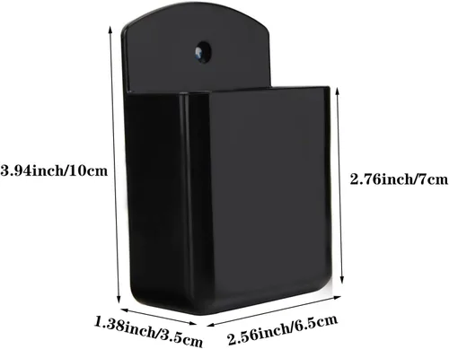 Miniatura 4 de Paquete de 2 cajas autoadhesivas para TV y aire acondicionado, soporte para control remoto, montaje en pared, caja organizadora