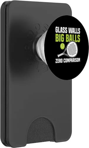 Miniatura 7 de Glass Walls Big Balls Padel Racquet Paddle PopSockets Adhesive PopGrip