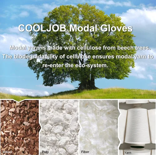 Miniatura 3 de COOLJOB 2 pares de guantes de trabajo para niños pequeños de Modal, edades 2-5, guantes de jardinería para niños con revestimiento de goma, ultra