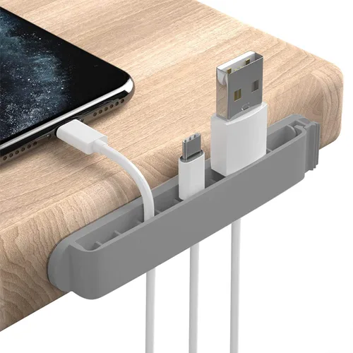 Miniatura 7 de pzoz Clips para cables, paquete de 3 organizadores de cables, organizador de cables para organizar el hogar, oficina, escritorio, teléfono, cable