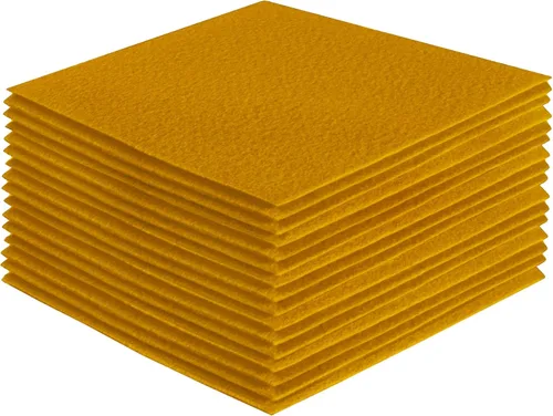 Miniatura 108 de FabricLA Hojas de fieltro acrílico para manualidades, cuadrados de fieltro precortados suaves de 4 x 4 pulgadas (3.9 in x 3.9 in), utiliza hojas