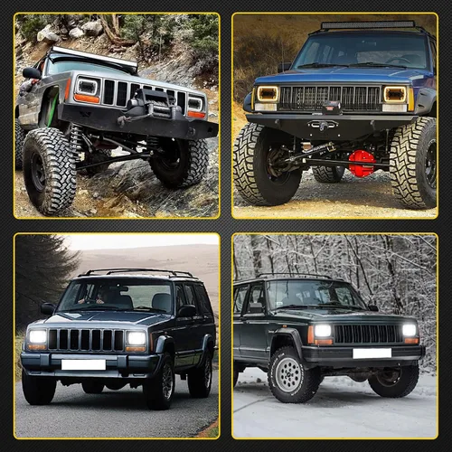 Miniatura 5 de BESTZHEYU 2 faros delanteros de 5 x 7 compatibles con Chevy Express 1500 2500 3500 Cargo Van F-150 F-250 F-350 Wrangler YJ Cherokee XJ Kenworth T300
