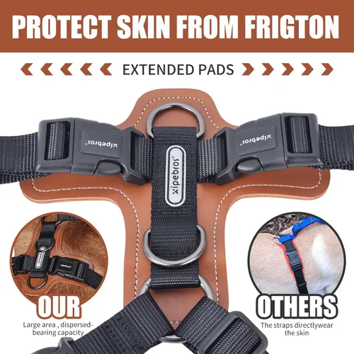 Miniatura 3 de Arnés para perro, arnés para perro sin tirones con almohadillas lesthe, ideal para pasear y entrenar perros. Arnés para perro fácil de caminar