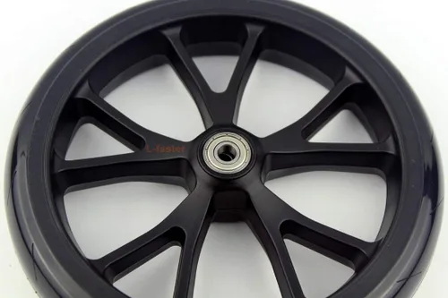 Miniatura 4 de Rueda de poliuretano de 8 pulgadas con rodamientos para niños, rueda de repuesto para scooter, para adultos, carrito de compras, rueda sólida