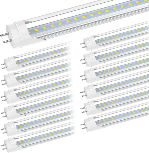Miniatura 14 de Romwish Tubo de luz LED T8 de 36 pulgadas, 14 W (equivalente a 30 W), 1600 LM, luz diurna de 5000 K, tipo A+B Plug & Play o derivación de lastre, 3ft