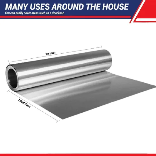 Miniatura 4 de Rollo de papel de aluminio estándar para servicio de alimentos de 12" x 1000