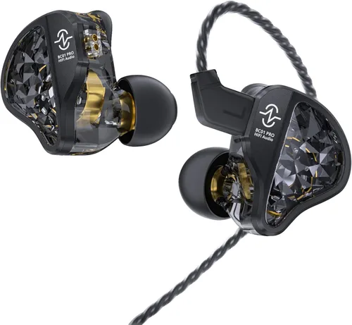 Miniatura 8 de KZ ZSN Pro - Auriculares para videojuegos, monitor intrauditivo de alta fidelidad, sonido estéreo, auriculares IEM, cancelación de ruido, Gris