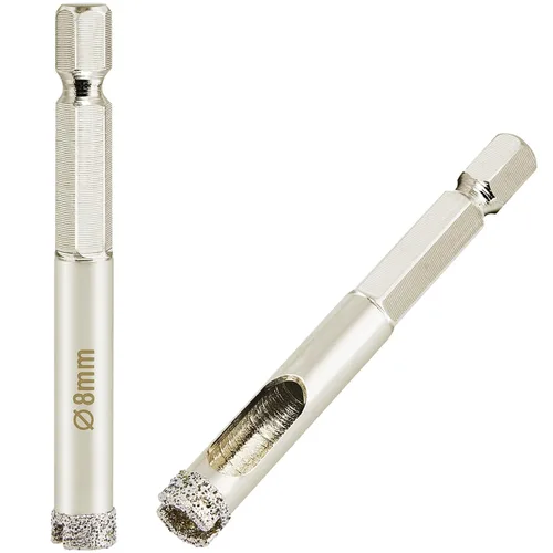 Miniatura 32 de Sierra perforadora de diamante de 7/8 pulgadas con broca piloto, brocas para azulejos de 7/8 pulgadas para granito, cerámica, azulejos de porcelana