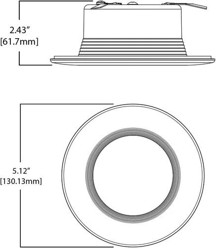 Miniatura 3 de HALO RL4069BLE40AWH - Luz empotrable LED inteligente con Bluetooth, color blanco