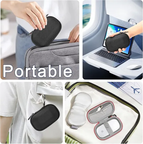Miniatura 6 de RLSOCO Funda de transporte para Apple Magic Mouse 2/1/3 y para Microsoft Surface/Modern/Designer Mobile Mouse (solo funda)