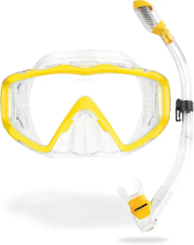 Miniatura 10 de Cressi Panoramic Wide View Mask & Dry Snorkel Kit for Snorkeling, Scuba Diving - Pano 3 & Supernova Dry: Designed in Italy