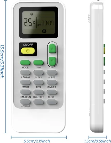 Miniatura 3 de Reemplazo de control remoto de aire acondicionado Hisense Air Remote J1-06E
