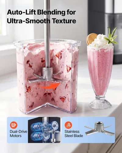 Miniatura 4 de VEVOR Ice Cream Maker, 7-in-1 Frozen Treat Maker for Gelato, Sorbet, Milkshake, Frozen Yogurt & Lite Ice Cream, Homemade Ice-Cream Machine with
