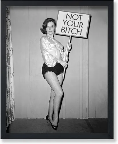 Poster Master Póster de Not Your Bitch – Impresión feminista – Arte de fotografía – Arte de empoderamiento de la mujer – Regalo para hombres y