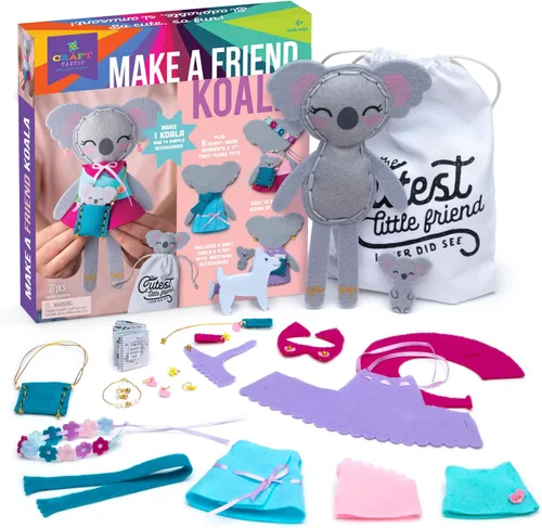 Miniatura 3 de Craft-Tastic Make a Friend Koala, manualidades para niños de 6 a 8 años, artes y manualidades para niños de 4 a 6 años, kit de manualidades