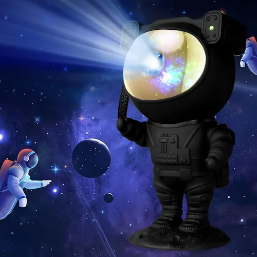 Miniatura 9 de Proyector de estrellas y galaxias astronautas, luz nocturna, Space Man Lander Astronauta Buddy Starry Nebula Proyector de techo Sky LED Starlight
