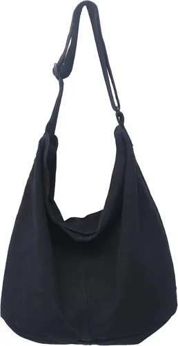 Bolsas de lona de gran capacidad para mujeres y hombres, bolsos cruzados de hombro, bolso de mano para trabajo, compras, viajes..