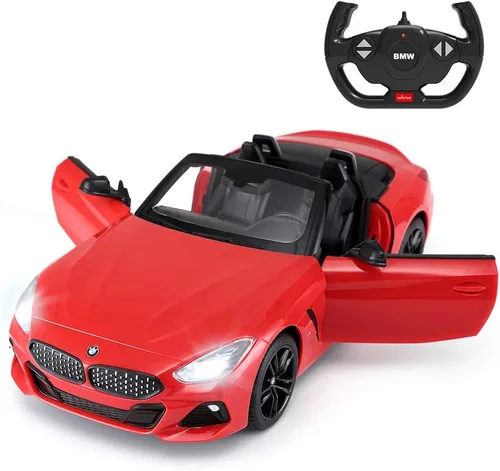 RASTAR BMW RC Car, escala 1/14 BMW Z4 Roadster nueva versión coche de control remoto, coche de juguete convertible – rojo / 2.4 GHz
