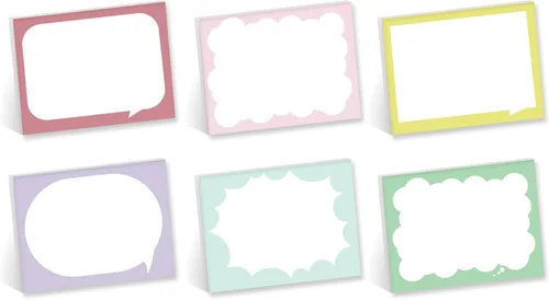 Miniatura 13 de Boho Crystal Magic Sticky Note Surtido / 4 x 3 pulgadas Blue Tan reposicionables Notas adhesivas / Juego de 6 almohadillas femeninas de sol y luna