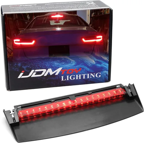 Miniatura 10 de iJDMTOY OEM-Spec - Conjunto de barra de luz de freno para parabrisas trasero con lente roja, montaje alto, compatible con Audi A4 S4 Sedan 2009-2016