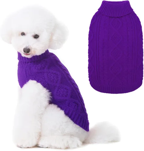 Miniatura 39 de BINGPET Suéter de Punto Térmico para Perros Pequeños, Medianos y Grandes, Abrigo de Invierno para Perros y Gatos, Conjuntos de Sudaderas Cálidas