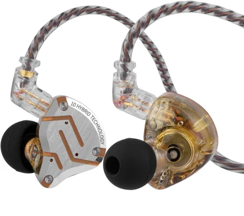 Miniatura 11 de Linsoul KZ ZS10 Pro, auriculares intraaurales monitor de 5 controladores 4BA+1DD, auriculares HiFi con cable, auriculares para juegos, auriculares