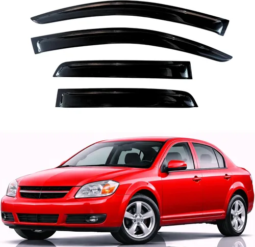 Miniatura 117 de KPY Visor de ventana compatible con Hyundai Tucson 2021-2025, 4 piezas de deflector de ventilación para ventana lateral, estilo Mugen, protector