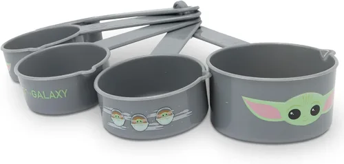 Miniatura 10 de Disney Mickey and Minnie Mouse - Tazas medidoras de Mickey Mouse con temática de amor adorable para cocina Gris