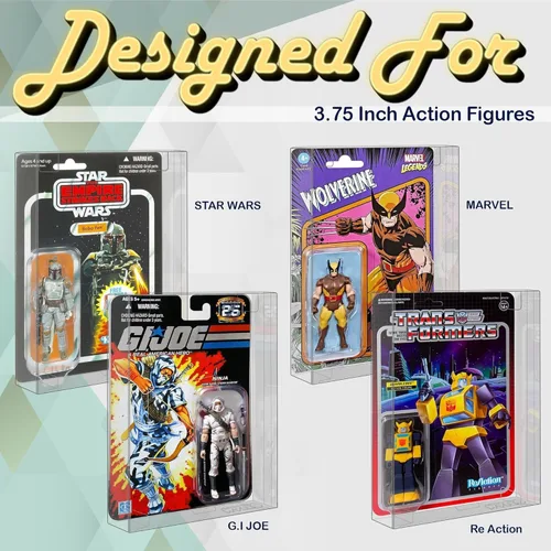 Miniatura 5 de MALKO Estuche protector para figuras de acción cardadas de 3.75 pulgadas Compatible con: Star Wars Marvel G.I Joe Plástico de 0.020 in