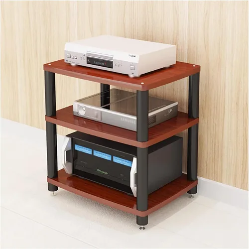 Miniatura 14 de Soporte para medios de audio y video, soporte de TV para juegos y estante estéreo, torre de audio, soporte para reproductor de grabaciones, pequeño