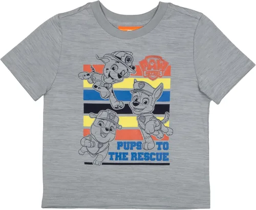Miniatura 3 de Nickelodeon Paw Patrol Pups To The Rescue - Conjunto de 3 piezas para niños, camiseta de manga corta, pantalones cortos y pantalones deportivos