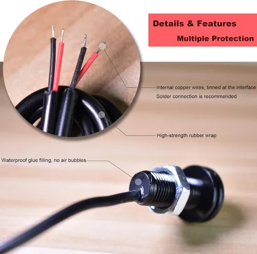 Miniatura 4 de 4 luces delanteras para parrilla delantera de automóvil, montaje de perno LED blanco, luces decorativas compatibles con automóviles, barcos, SUV