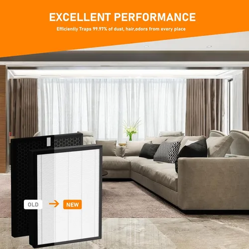 Miniatura 5 de AP-B102 - Juego de filtros de repuesto True HEPA compatibles con Alexapure Breeze AP-B102 y 3049 purificador de filtro de aire, filtro de aire 3
