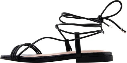 Miniatura 10 de The Drop Sandalias planas Samantha con cordones para mujer