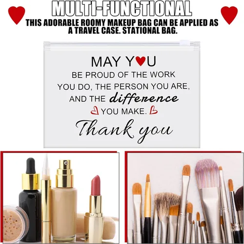 Miniatura 6 de Sweetude 150 bolsas de maquillaje, regalos para el día de la madre, regalos inspiradores a granel para mujeres, bolsa de cosméticos de EVA, recuerdo