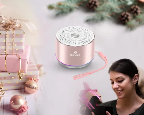 Miniatura 9 de Mini altavoz Bluetooth para la ducha, altavoz impermeable IPX6, con luces RGB, micrófono, cordón de silicona portátil, ventosa, sonido claro